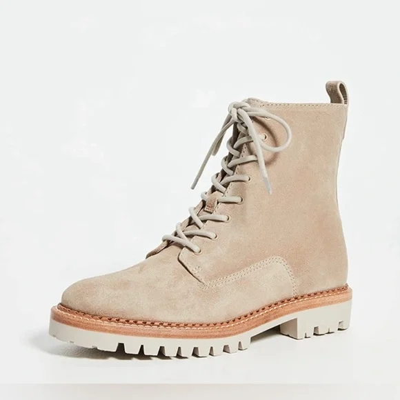 New Vince Women's Cabria Lug Sole Boots, Cobblestone, Tan Size 6 - Picture 2 of 10